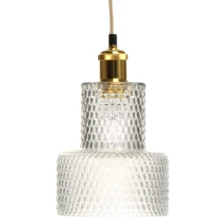 Glas Hängelampe in Durchsichtig - Giralna