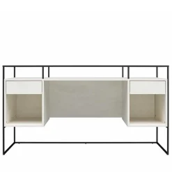 Glas Schreibtisch mit Rillen Strukturglasplatte - Corners