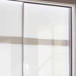 Glas Schwebetüren Schrank in Weiß & Grau - Pruducia