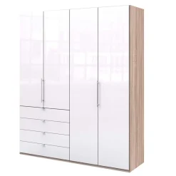 Glasbeschichteter Kleiderschrank mit zwei Falttüren - Bosays