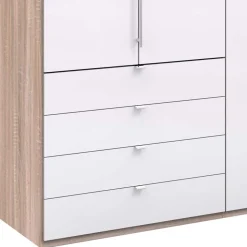 Glasbeschichteter Kleiderschrank mit zwei Falttüren - Bosays