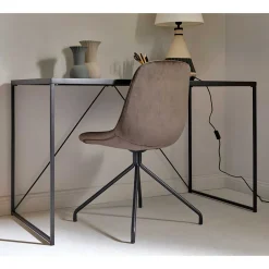 Glasschreibtisch aus Schwarzglas - Pathos