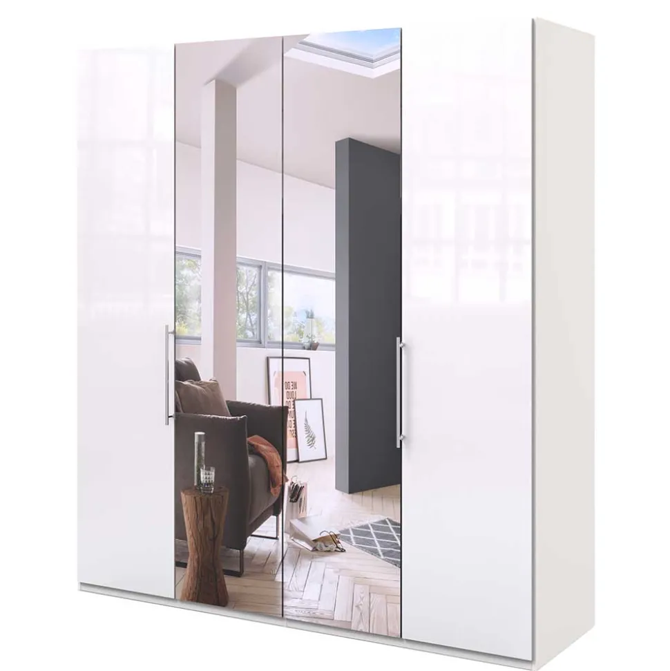 Gleittüren Schlafzimmerschrank mit Spiegel - Dolienca