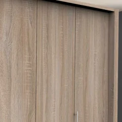 Gleittüren-Kleiderschrank mit vier Schubladen - Zayun