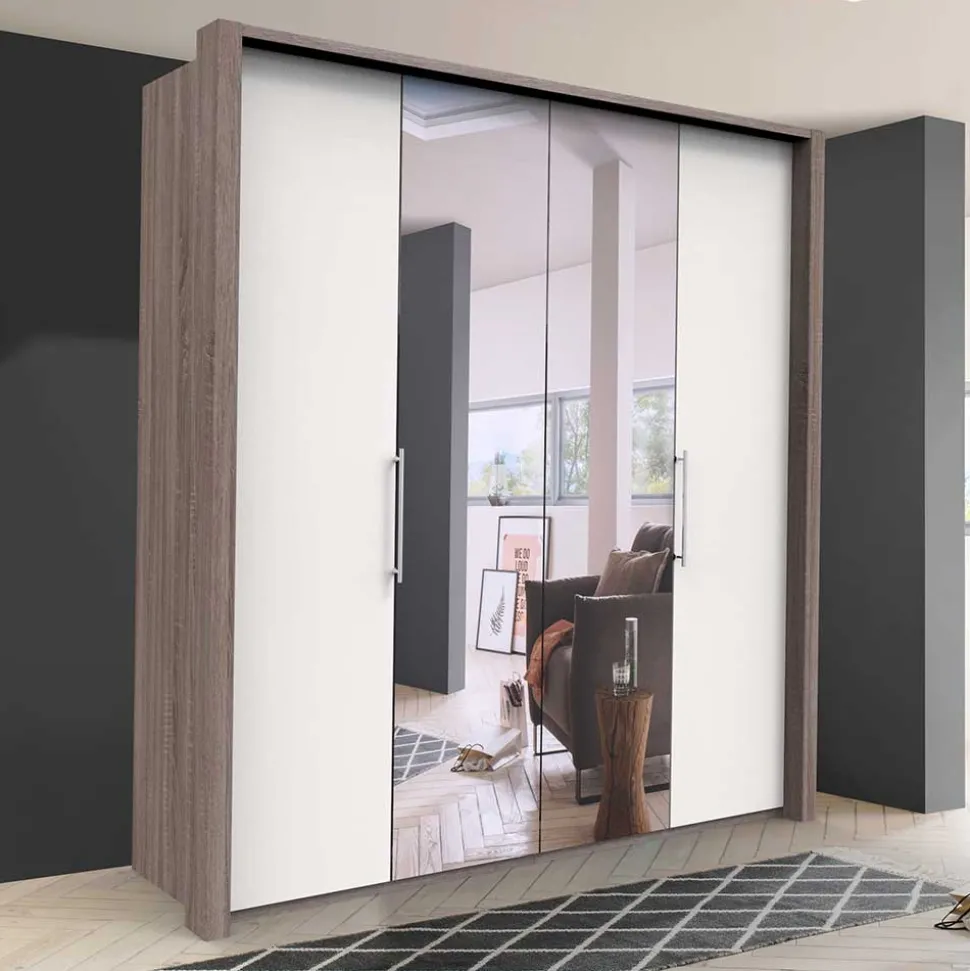 Gleittürenschrank mit Spiegel - Tivierto