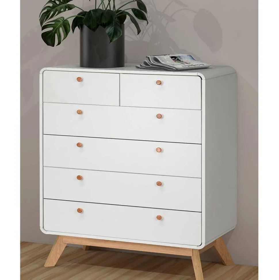 Günstige Kommode mit sechs Schubladen - Kolreva