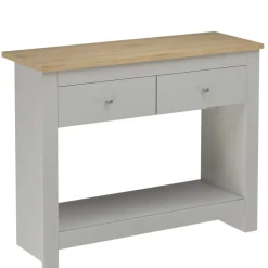 Günstiger Konsolentisch in Grau & Eichefarben - Poliesti