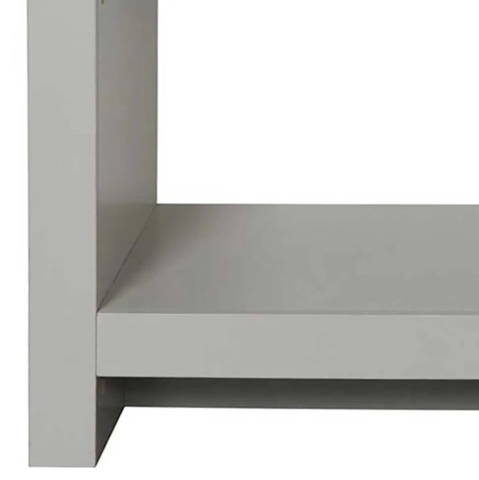 Günstiger Konsolentisch in Grau & Eichefarben - Poliesti