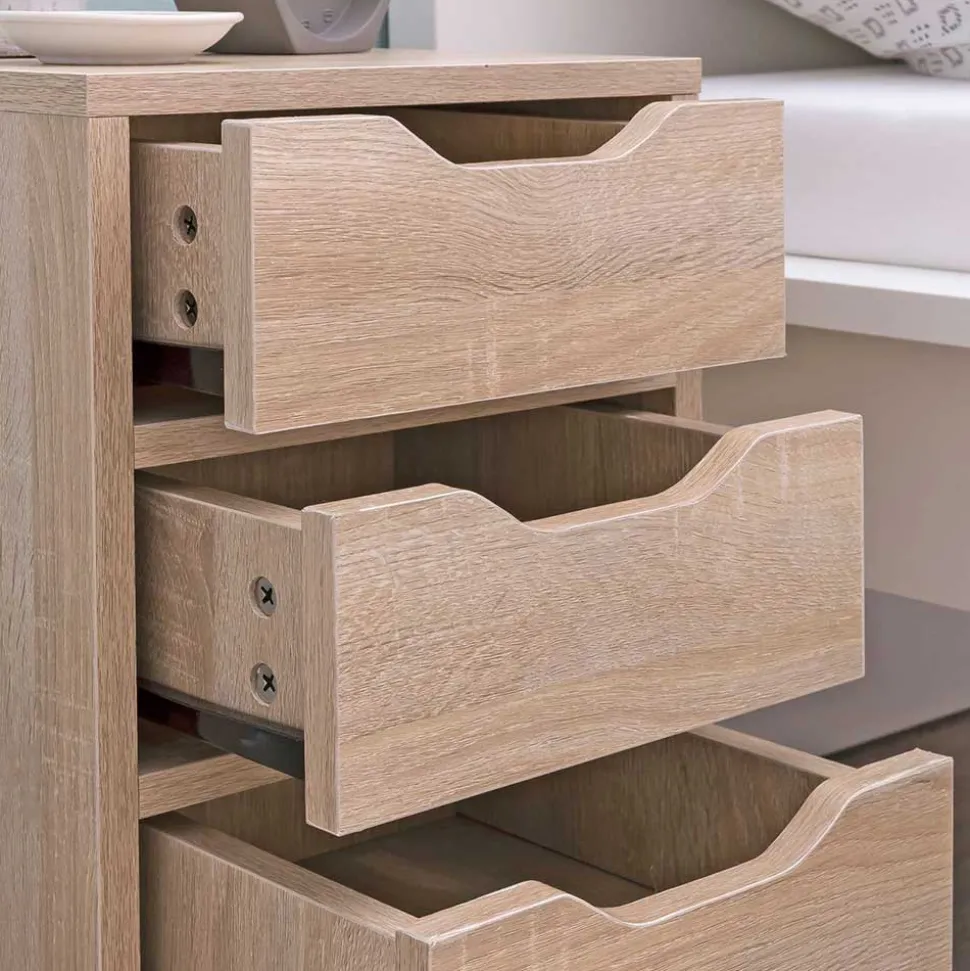 Günstiger Schubladen Nachtschrank in 31x49x31 - Navarra