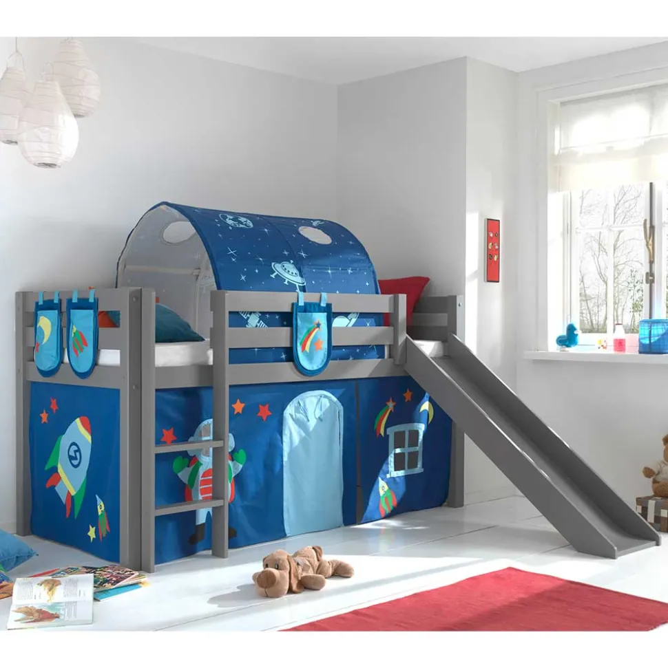 Günstiges Astronaut Spielbett mit Rutsche - Diamony