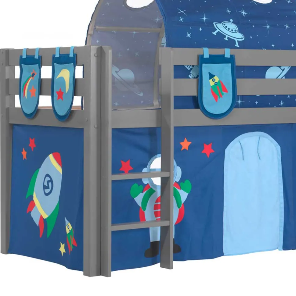 Günstiges Astronaut Spielbett mit Rutsche - Diamony