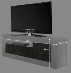 Günstiges Design TV Board 138x56x43 cm - Voskala