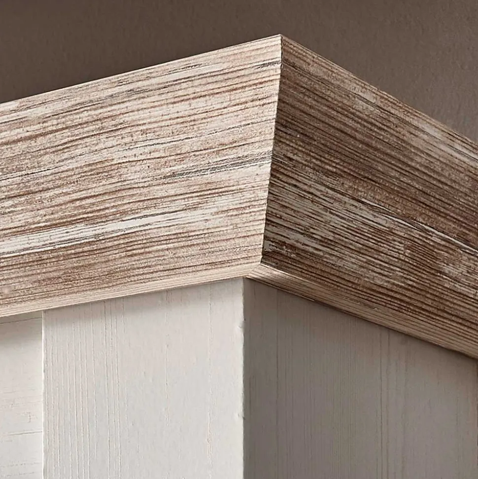 Günstiges Highboard im Scandi Chic Nedita in Weiß