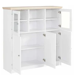 Günstiges Landhaus Highboard 125x125x35 - Akedra