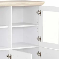 Günstiges Landhaus Highboard 125x125x35 - Akedra