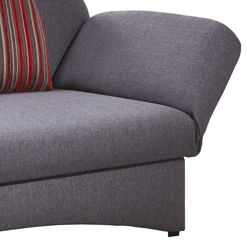 Graue Federkern Schlafcouch mit Bettkasten - Langos