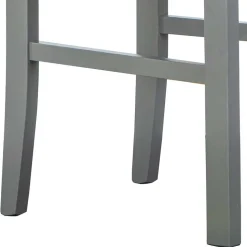 Graue Holzstühle mit Polstersitz - Nepplan (2er Set)