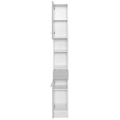 Graue Möbel Zusammenstellung fürs Bad - Girios (fünfteilig)