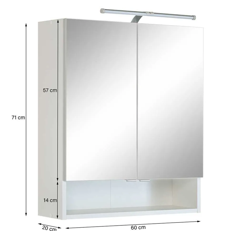 Graue Möbel Zusammenstellung fürs Bad - Girios (fünfteilig)