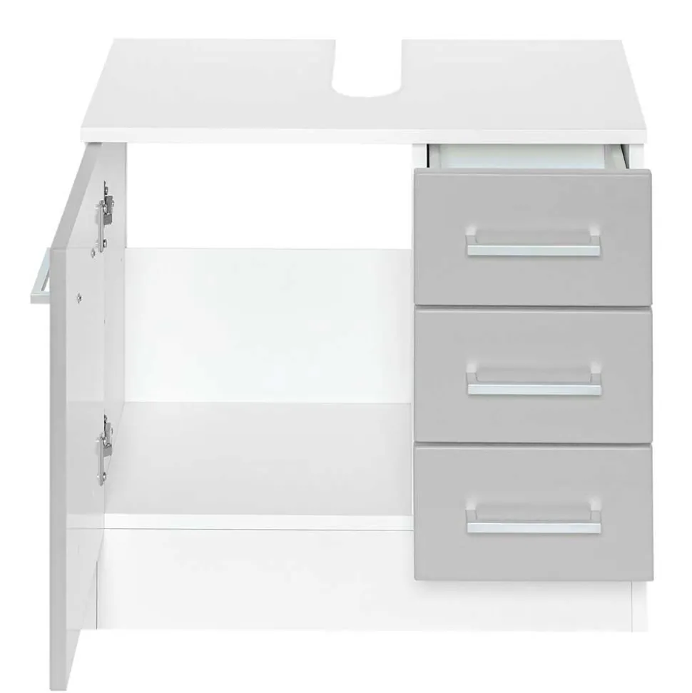 Graue Möbel Zusammenstellung fürs Bad - Girios (fünfteilig)