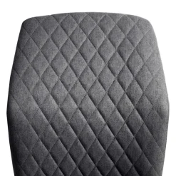 Graue Stoffstühle modern - Lenox (4er Set)