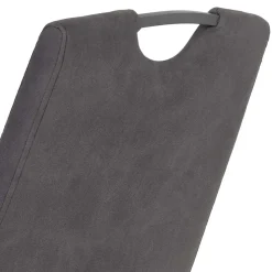 Grauer Microfaser Stuhl mit Schwingfuß - Racelyn (Set)