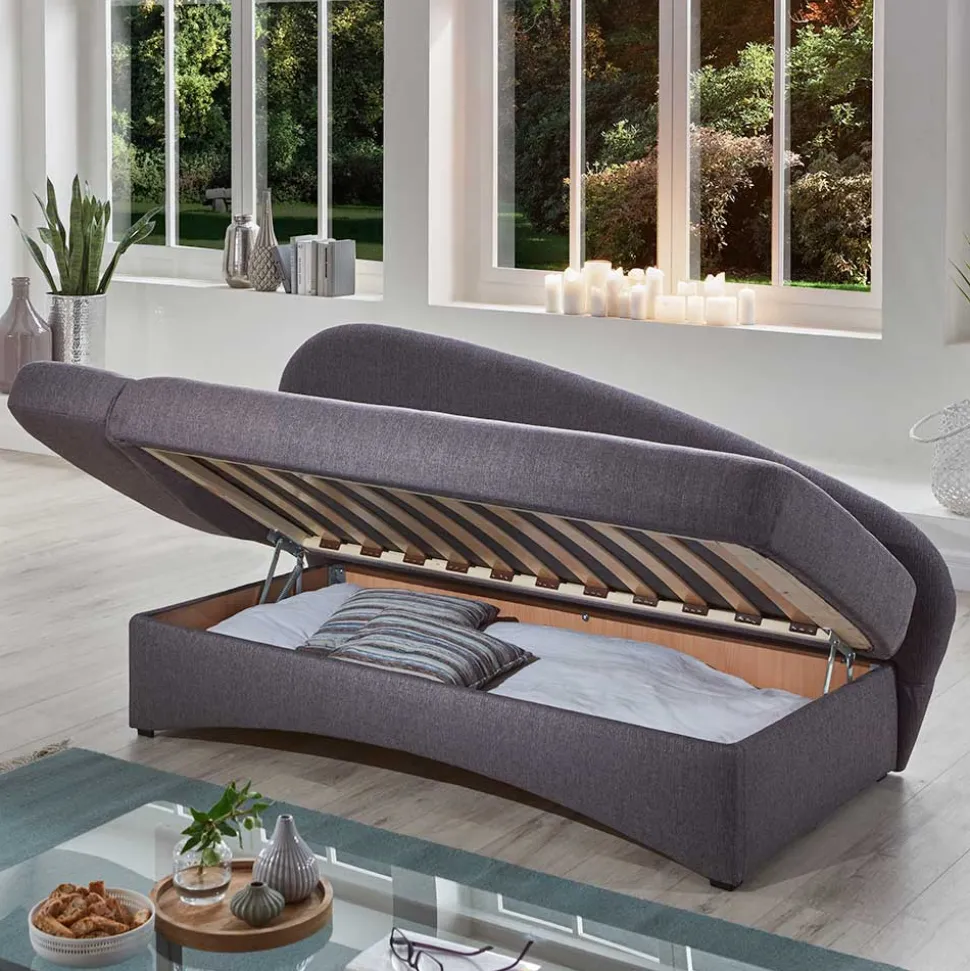 Graues Daybed mit Bettkasten - Perfect