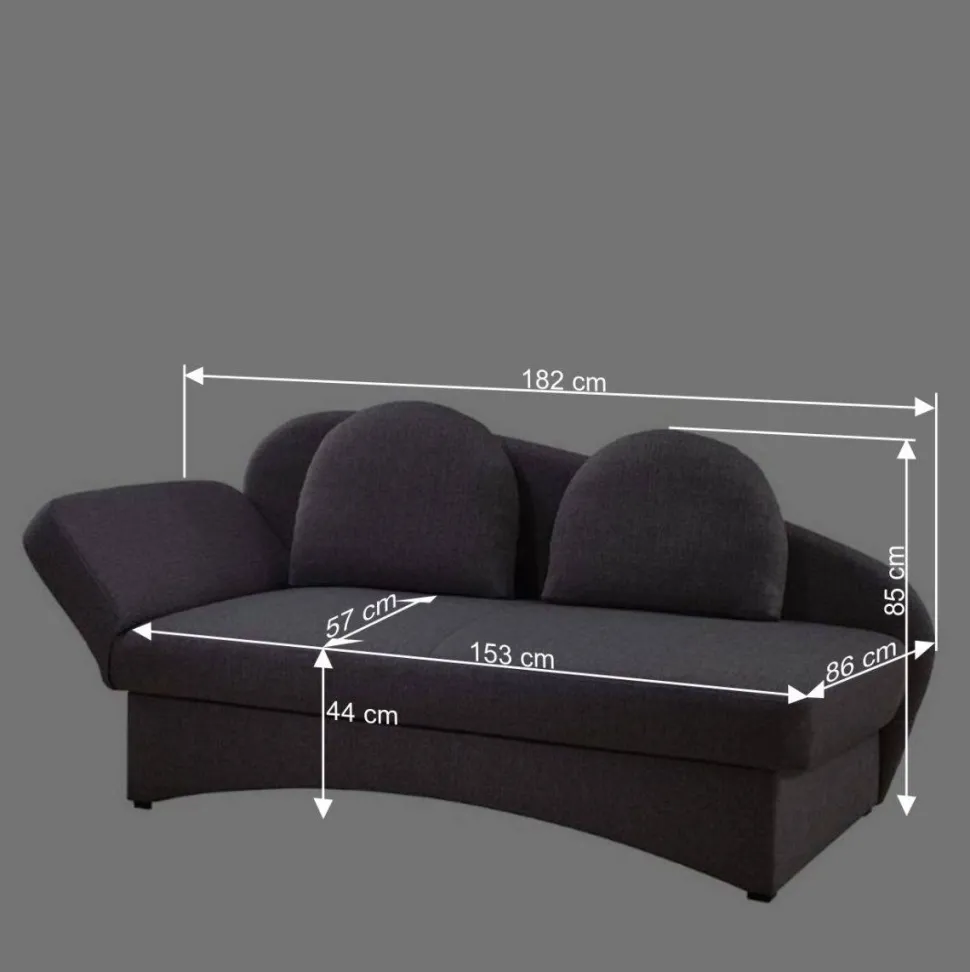 Graues Daybed mit Bettkasten - Perfect