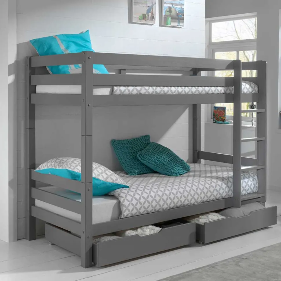 Graues Etagenbett in drei Höhen wählbar - Potosia