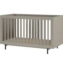 Graues Kinderbett mit Gitterseiten - Suzanas