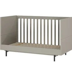 Graues Kinderbett mit Gitterseiten - Suzanas