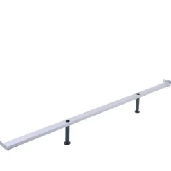 Graues Polsterbett im Skandi Design - Fabia