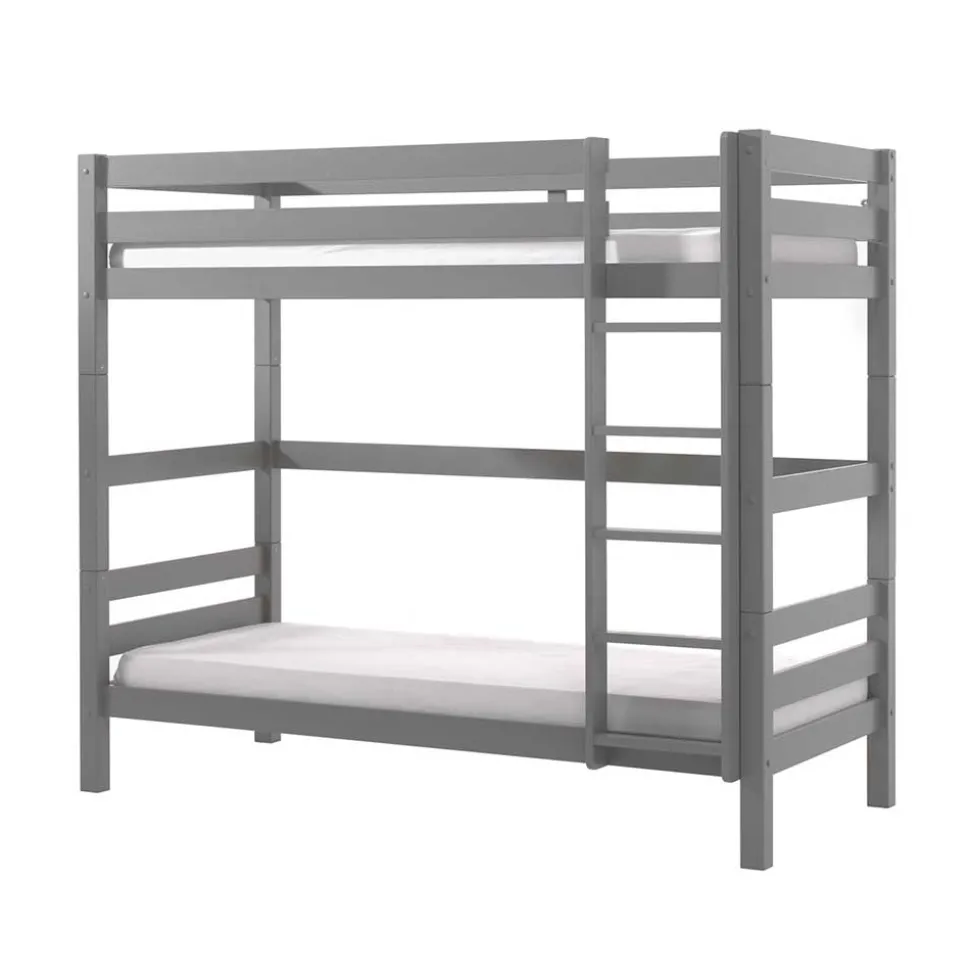 Graues Stockbett Etagenbett in drei Höhen - Vadromo