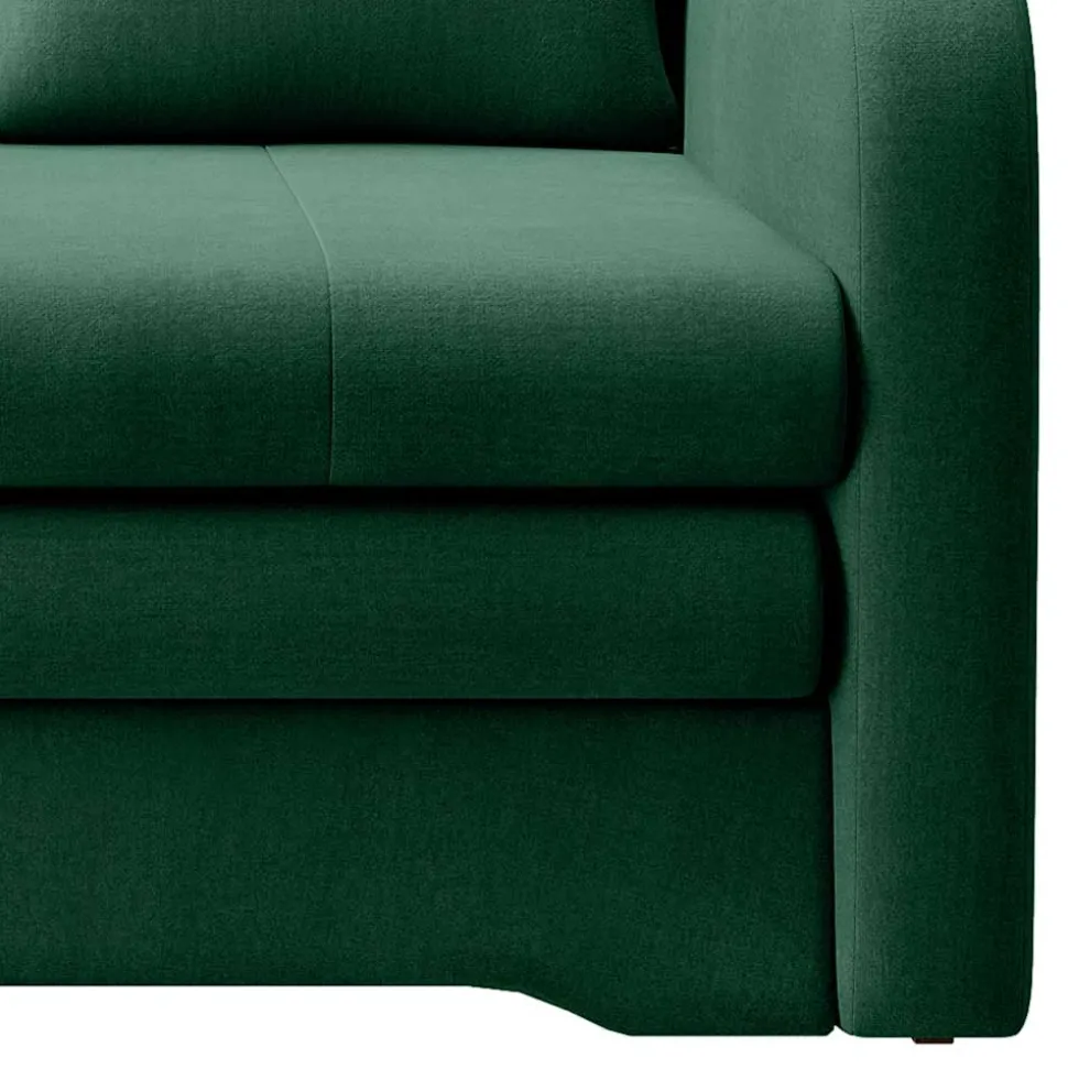 Grünes Schlafsofa mit Veloursbezug - Vigretta