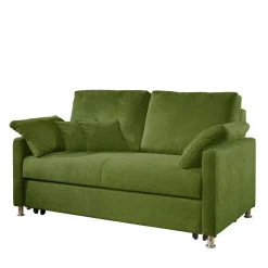 Grünes Zweisitzer Sofa ausklappbar - Molocai