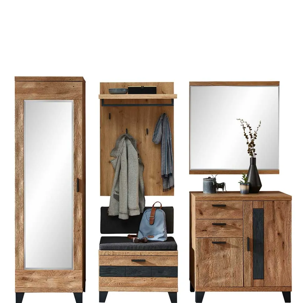 Große Flureinrichtung als Set - Elprisca (fünfteilig)