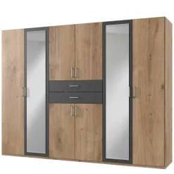 Großer Kleiderschrank 270 cm mit acht Türen - Ayla