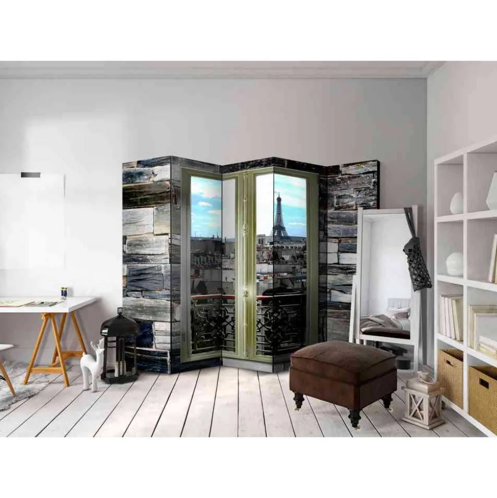 Großer Paravent Paris Ausblick - Liriana