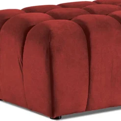 Großer Polsterhocker in Rot - Yallaz