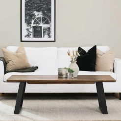 Großer Wohnzimmer Couchtisch 140x65 cm - Tananoa