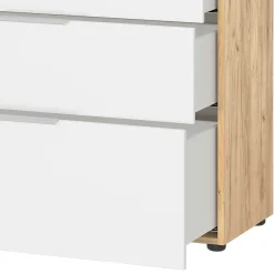 Großes Sideboard in Wildeiche & Weiß - Riodna