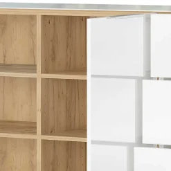 Großes Sideboard in Wildeiche & Weiß - Riodna