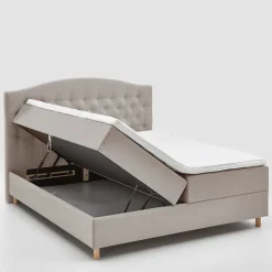 H3 Komplettbett mit Bettkasten in Hellbraun - Furcia