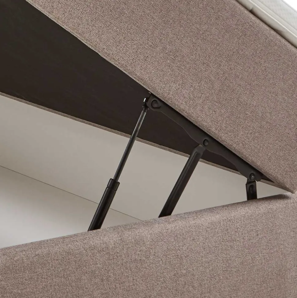 H2 Polsterbett mit Topper und 7-Zonen-TTF-Matratze - Zikalu