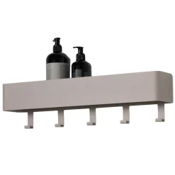 Hakenleiste mit Ablage in Taupe - Mimi