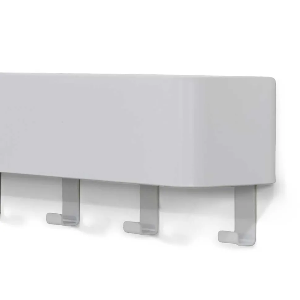 Hakenleiste mit Ablage in Weiß - Kyonus