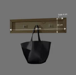 Hakenleiste Natrius aus Wildeiche Massivholz