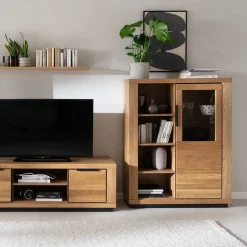 Halboffenes Highboard mit vier Fächern - Vlacoma