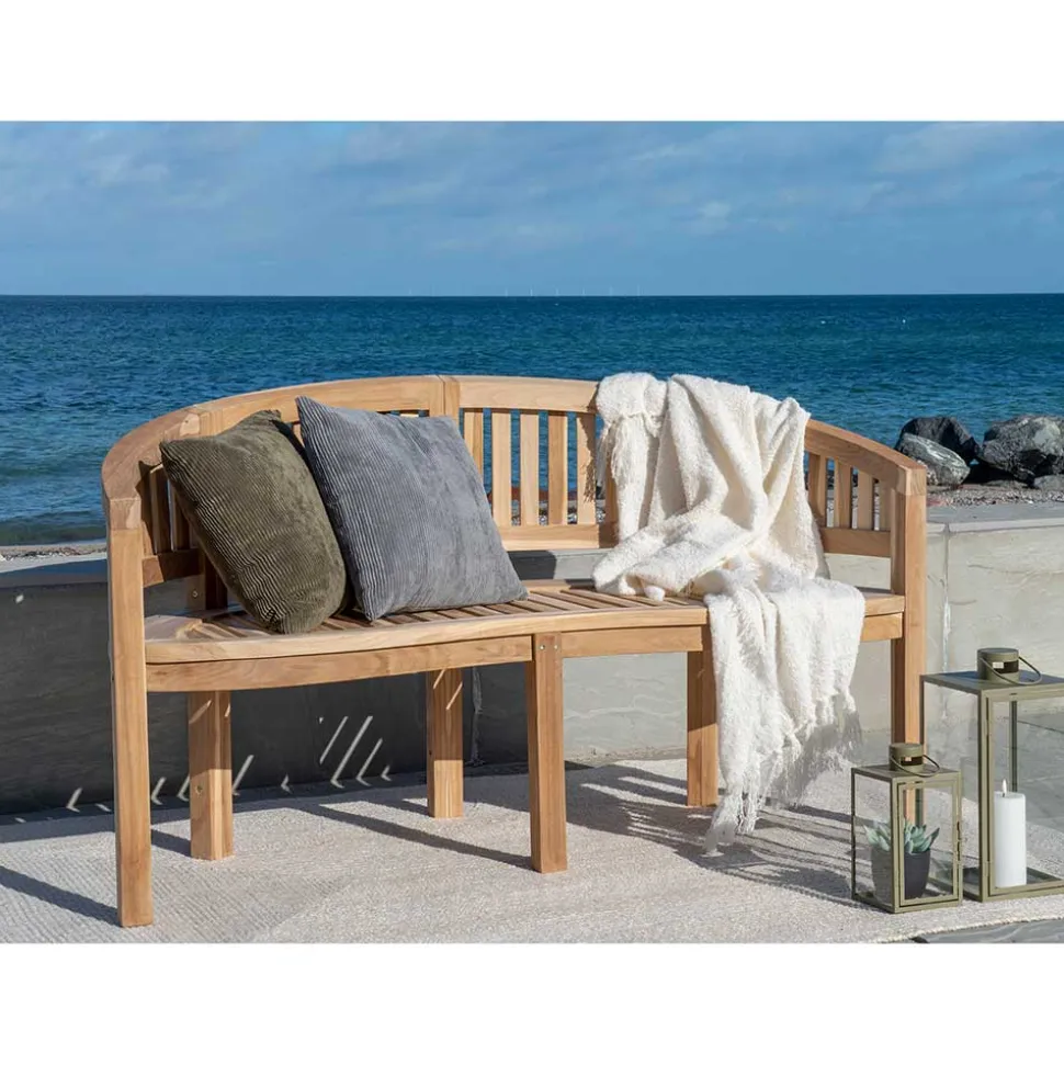 Halbrunde Gartenbank mit drei Sitzplätzen - Starolin