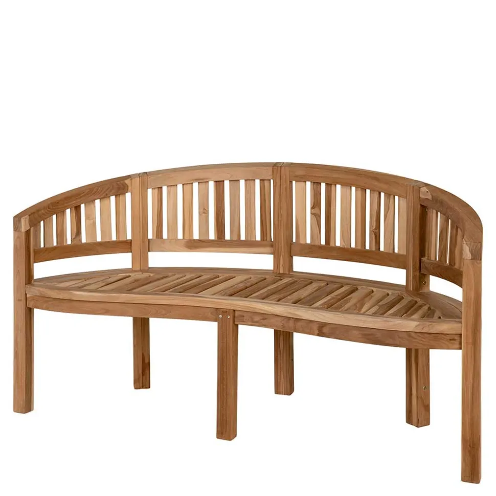 Halbrunde Gartenbank mit drei Sitzplätzen - Starolin